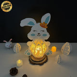Easter 3 - Easter Bunny 3D Lantern File - Cricut File - 7.7x11.2" - LightBoxGoodMan - LightboxGoodman