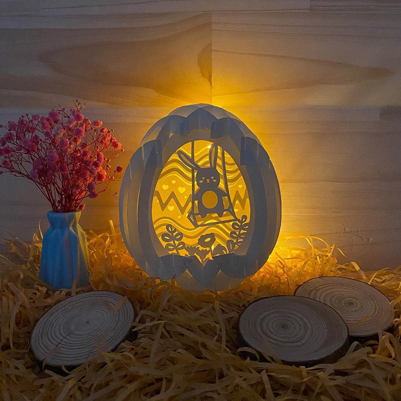 Easter 3 - Easter Egg 3D Pop-up File - Cricut File - 5.8x4.8" - LightBoxGoodMan - LightboxGoodman