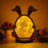Easter 3 - Paper Cut Bunny Light Box File - Cricut File - 19x24.5cm - LightBoxGoodMan - LightboxGoodman