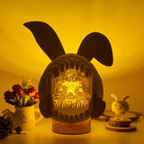 Easter 4 - Easter Bunny 3D Pop-up File - Cricut File - 12.6x7.5" - LightBoxGoodMan - LightboxGoodman