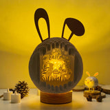 Easter 4 - Easter Rabbit 3D Pop-up File - Cricut File - 12.9x7.45