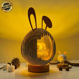 Easter 4 - Easter Rabbit 3D Pop-up File - Cricut File - 12.9x7.45" - LightBoxGoodMan - LightboxGoodman