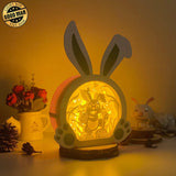 Easter 4 - Paper Cut Bunny Light Box File - Cricut File - 10,2x7,3 Inches - LightBoxGoodMan - LightboxGoodman