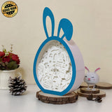 Easter 4 - Paper Cut Bunny Light Box File - Cricut File - 6.4x10.9 Inches - LightBoxGoodMan - LightboxGoodman