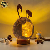 Easter 5 - Easter Rabbit 3D Pop-up File - Cricut File - 12.9x7.45" - LightBoxGoodMan - LightboxGoodman