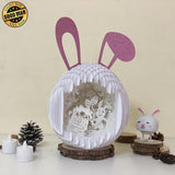 Easter 5 - Easter Rabbit 3D Pop-up File - Cricut File - 12.9x7.45" - LightBoxGoodMan - LightboxGoodman