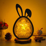 Easter 5 - Paper Cut Bunny Light Box File - Cricut File - 6.4x10.9 Inches - LightBoxGoodMan - LightboxGoodman