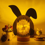 Easter 6 - Easter Bunny 3D Pop-up File - Cricut File - 12.6x7.5" - LightBoxGoodMan - LightboxGoodman