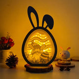 Easter 6 - Paper Cut Bunny Light Box File - Cricut File - 6.4x10.9 Inches - LightBoxGoodMan