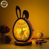 Easter 7 - Paper Cut Bunny Light Box File - Cricut File - 6.4x10.9 Inches - LightBoxGoodMan - LightboxGoodman