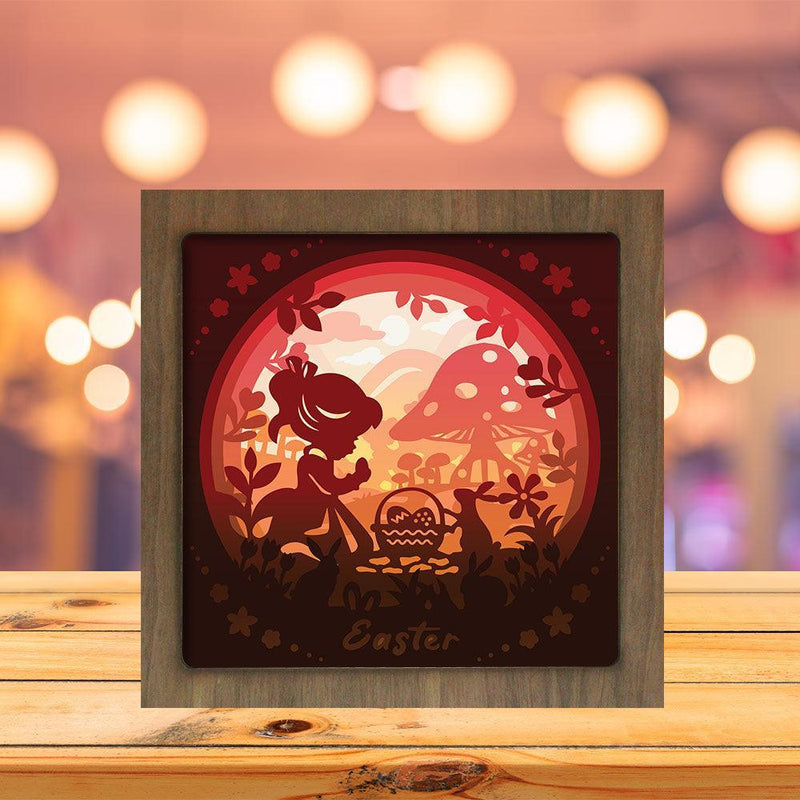 Easter 8 – Paper Cut Light Box File - Cricut File - 20x20cm - LightBoxGoodMan - LightboxGoodman