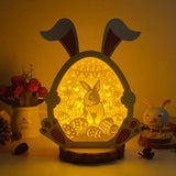 Easter 9 - Paper Cut Bunny Light Box File - Cricut File - 9,7x7,5 Inches - LightBoxGoodMan