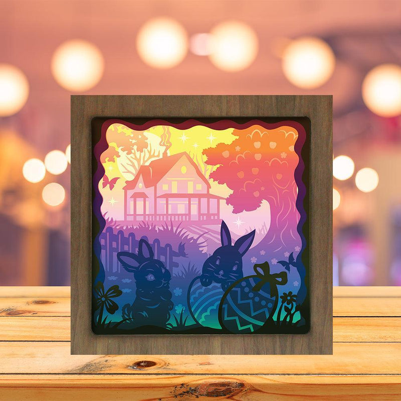 Easter 9 – Paper Cut Light Box File - Cricut File - 20x20cm - LightBoxGoodMan - LightboxGoodman