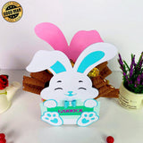 Easter Bunny Basket - Easter Candy Box Paper Cutting File - 5.6x8.4" - Cricut File - LightBoxGoodMan - LightboxGoodman