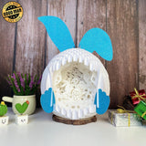 Easter Bunny - Easter Bunny 3D Pop-up File - Cricut File - 12.6x7.5" - LightBoxGoodMan - LightboxGoodman
