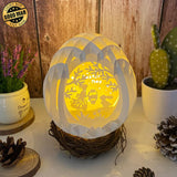 Easter - Easter Egg 3D Pop-up File - Cricut File - 5.8x4.8" - LightBoxGoodMan - LightboxGoodman