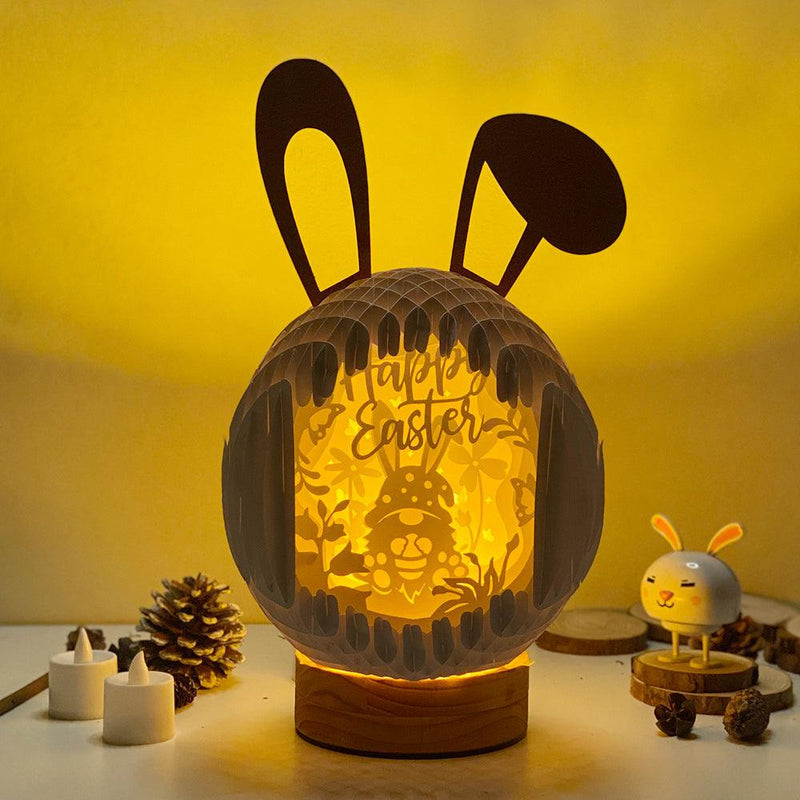 Easter Gnome 1 - Easter Rabbit 3D Pop-up File - Cricut File - 12.9x7.45" - LightBoxGoodMan - LightboxGoodman