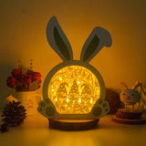 Easter Gnome 1 - Paper Cut Bunny Light Box File - Cricut File - 10,2x7,3 Inches - LightBoxGoodMan