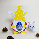 Easter Gnome Egg Holder - Easter Candy Treat Holder Paper Cutting File - Cricut File - LightBoxGoodMan