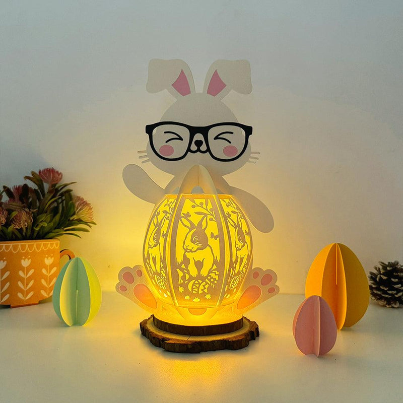 Easter Rabbit - Easter Bunny 3D Lantern File - 7x11" - Cricut File - LightBoxGoodMan - LightboxGoodman
