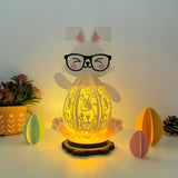 Easter Rabbit - Easter Bunny 3D Lantern File - Cricut File - 7x11" - LightBoxGoodMan - LightboxGoodman