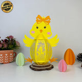 Easter Rabbit - Easter Chick 3D Lantern File - 7.8x10.5" - Cricut File - LightBoxGoodMan - LightboxGoodman