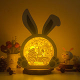 Easter Truck 1 - Paper Cut Bunny Light Box File - Cricut File - 10,2x7,3 Inches - LightBoxGoodMan - LightboxGoodman