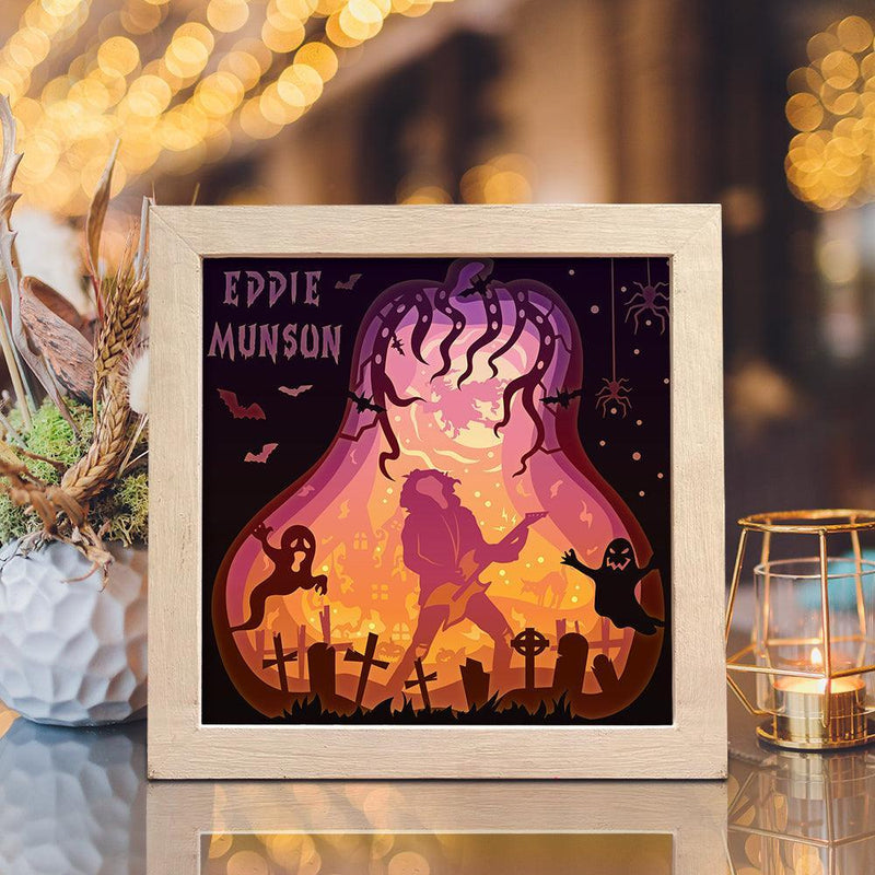 Eddie Munson Halloween – Paper Cut Light Box File - Cricut File - 20x20cm - LightBoxGoodMan - LightboxGoodman