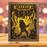 Eddie Munson - Paper Cutting Light Box - LightBoxGoodman - LightboxGoodman