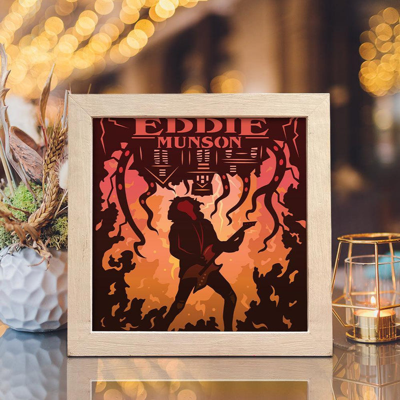 Eddie Munson Square - Paper Cut Light Box File - Cricut File - 20x20cm - LightBoxGoodMan - LightboxGoodman
