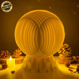 Elephant - 3D Pop-up Light Box Globe File - Cricut File - LightBoxGoodMan - LightboxGoodman