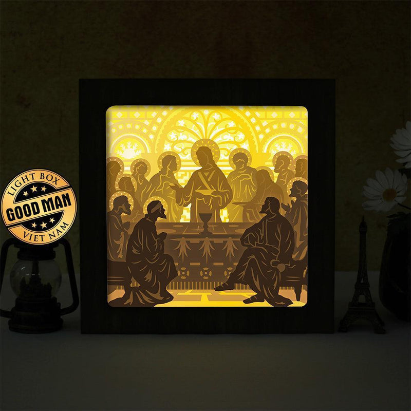 Eucharist – Paper Cut Light Box File - Cricut File - 20x20cm - LightBoxGoodMan - LightboxGoodman