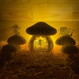 Fairy 1 - 3D Pop-up Light Box Mushroom File - Cricut File - LightBoxGoodMan