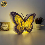 Fairy - Butterfly Papercut Lightbox File - 6.6x9.2" - Cricut File - LightBoxGoodMan - LightboxGoodman
