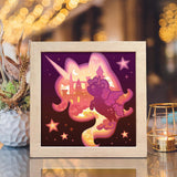 Fairytale Unicorn – Paper Cut Light Box File - Cricut File - 8x8 inches - LightBoxGoodMan