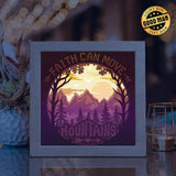 Faith Can Move Mountains – Paper Cut Light Box File - Cricut File - 8x8 Inches - LightBoxGoodMan - LightboxGoodman