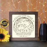 Faith Can Move Mountains - Paper Cutting Light Box - LightBoxGoodman - LightboxGoodman