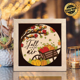 Fall Is In The Air – Paper Cut Light Box File - Cricut File - 20x20cm - LightBoxGoodMan - LightboxGoodman