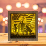 Fallen Soldiers - Paper Cutting Light Box - LightBoxGoodman