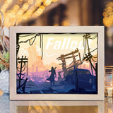 Fallout Game – Paper Cut Light Box File - Cricut File - 20x26cm - LightBoxGoodMan - LightboxGoodman