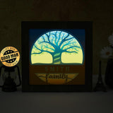 Family Tree – Personalized Papercut Lightbox File - 8x8" - Cricut File - LightBoxGoodMan - LightboxGoodman