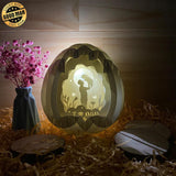 Father Day 1 - Easter Egg 3D Pop-up File - Cricut File - 5.8x4.8" - LightBoxGoodMan - LightboxGoodman