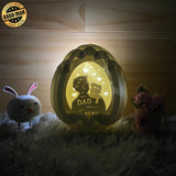 Father Day 2 Boy - Easter Egg 3D Pop-up File - Cricut File - 5.8x4.8" - LightBoxGoodMan - LightboxGoodman