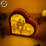 Father Day 2 - Paper Cut Heart Light Box File - Cricut File - 6,2x6,4 Inches - LightBoxGoodMan - LightboxGoodman