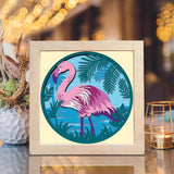 Flamingo 2 – Paper Cut Light Box File - Cricut File - 8x8 inches - LightBoxGoodMan