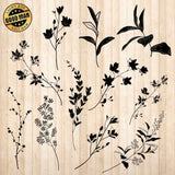 Florals - Cricut File - Svg, Png, Dxf, Eps - LightBoxGoodMan - LightboxGoodman