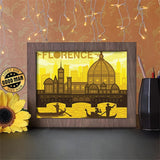 Florence Italy - Paper Cutting Light Box - LightBoxGoodman - LightboxGoodman