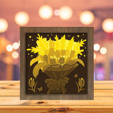 Flower Bouquet - Paper Cutting Light Box - LightBoxGoodman - LightboxGoodman