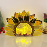 Flower -  Sunflower Mom Papercut Lightbox File - 9.8x6.5
