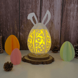 Flowers 3 - Easter Bunny Egg 3D Lantern File - Cricut File - 7.3x3.8
